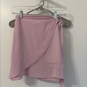 Like New - Lulu’s Mauve Pink Wrap Skirt